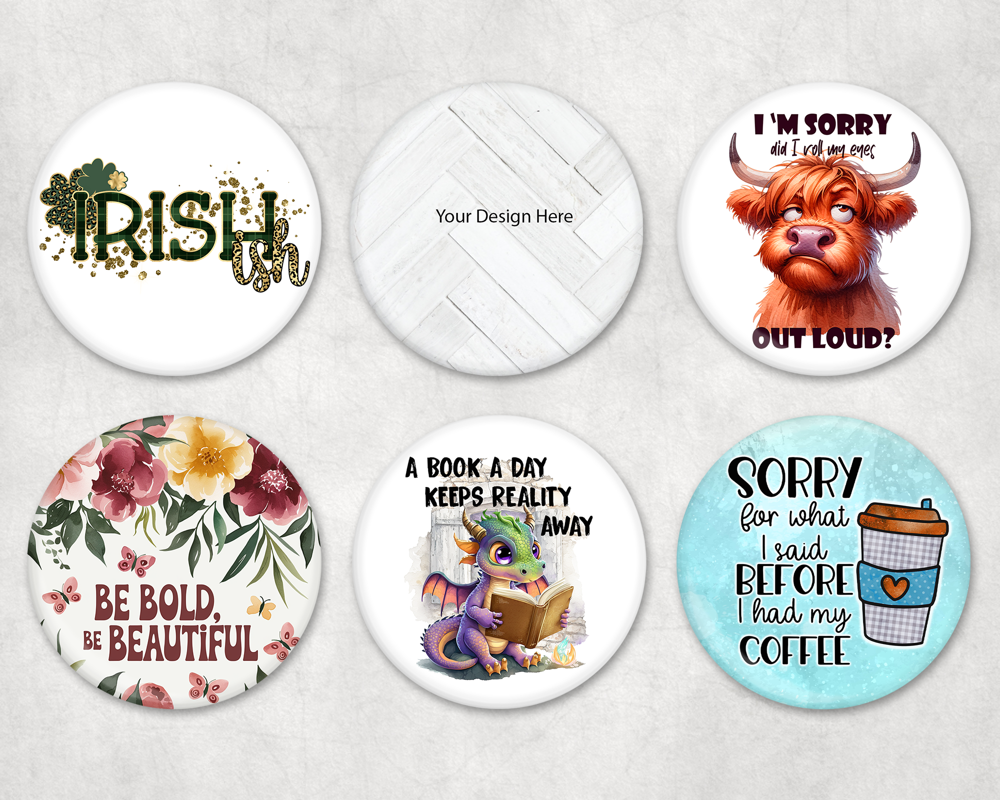 Custom Photo Pinback Buttons – Our Shared Memories